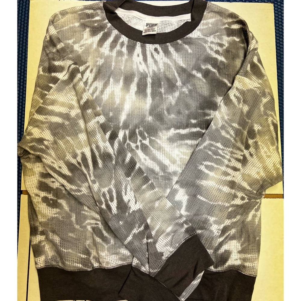 Mesh long sleeve sweater